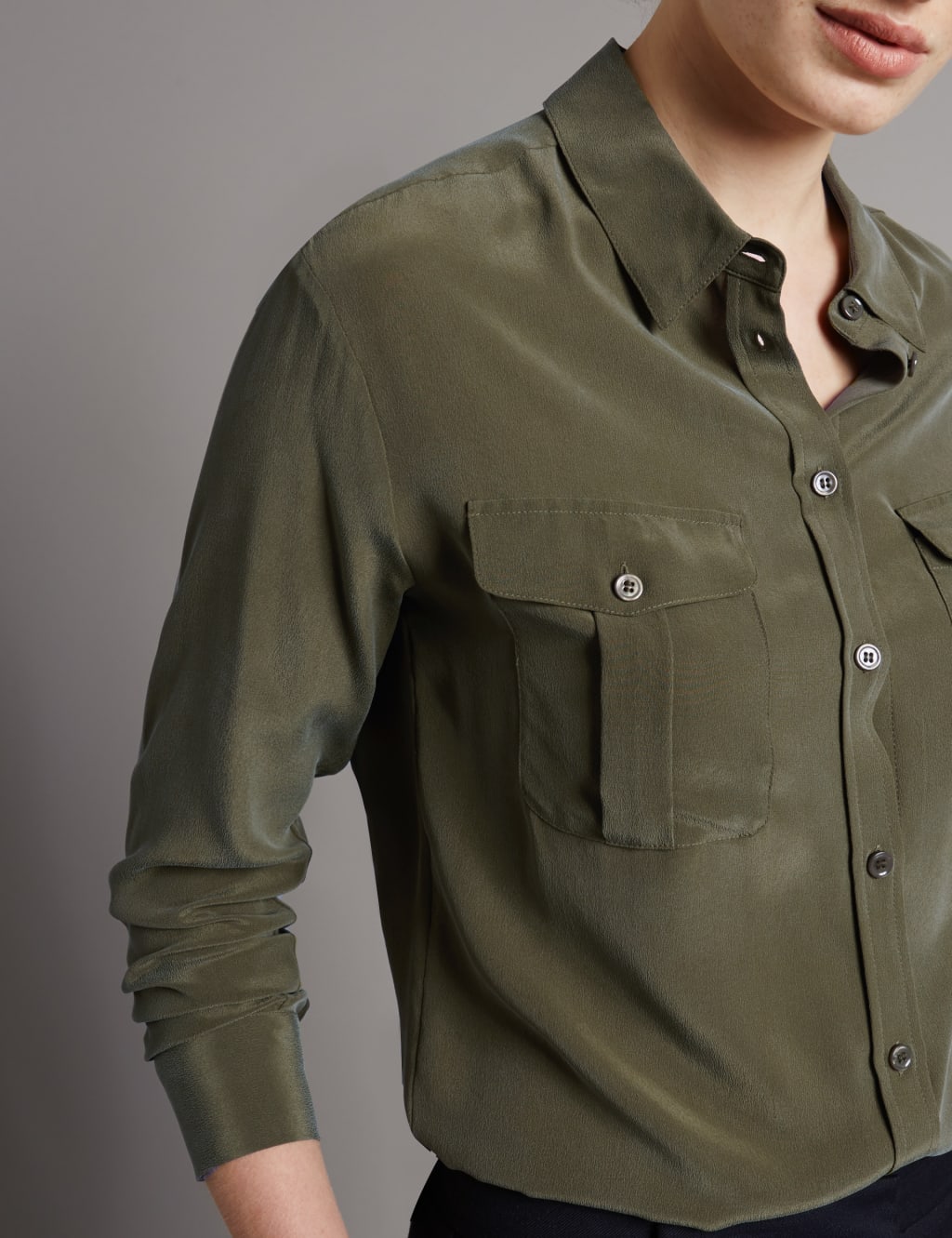 Pure Silk Long Sleeve Shirt 4 of 4
