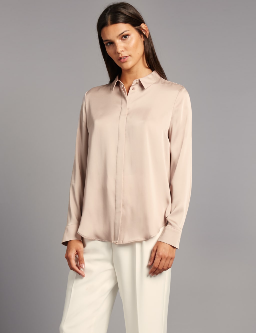 Side Split Long Sleeve Shirt 1 of 5