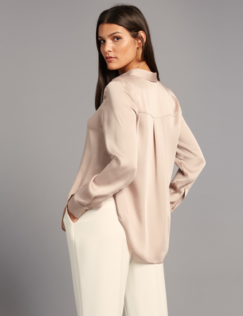 Side Split Long Sleeve Shirt 4 of 5