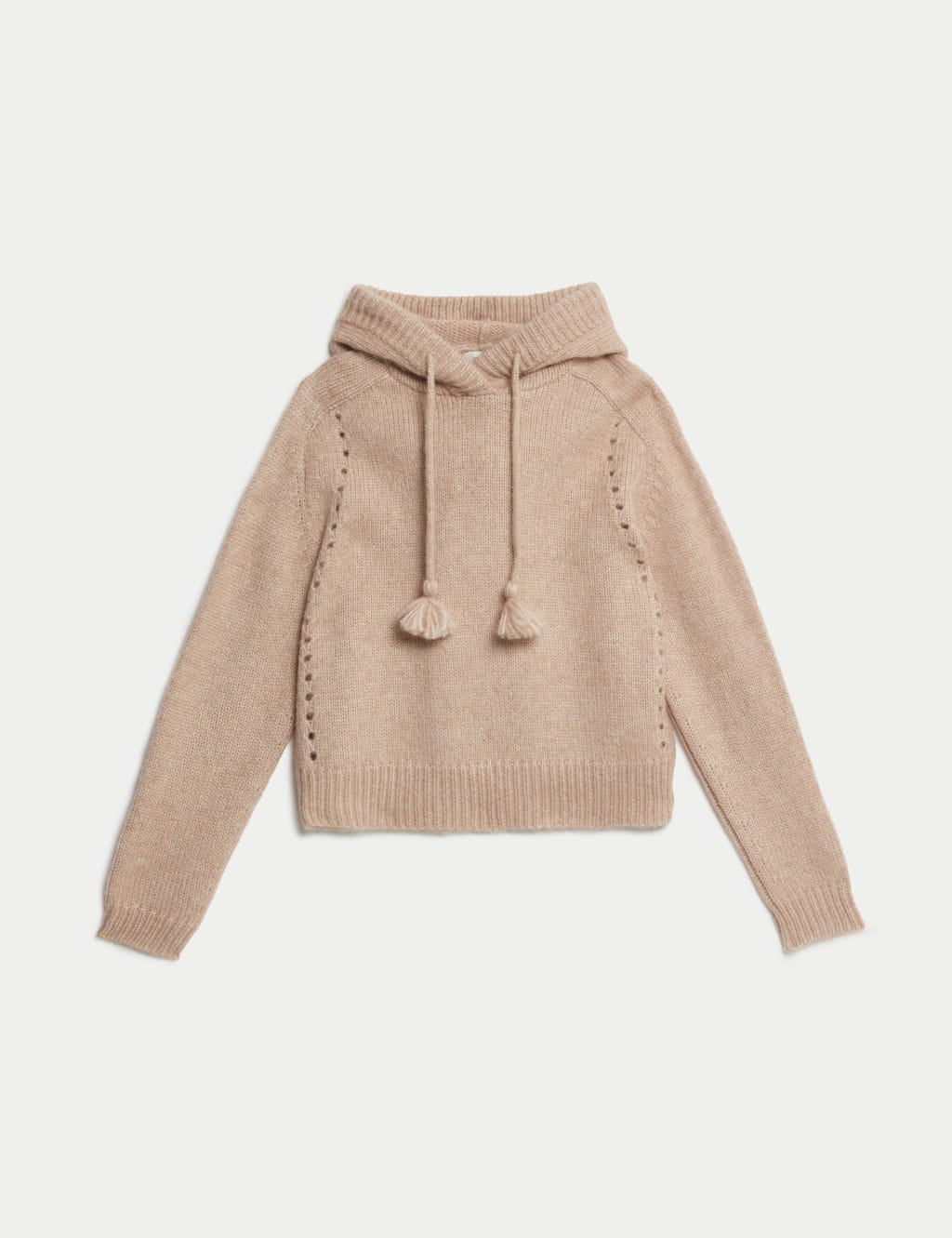 Textured Hoodie with Alpaca 2 of 5