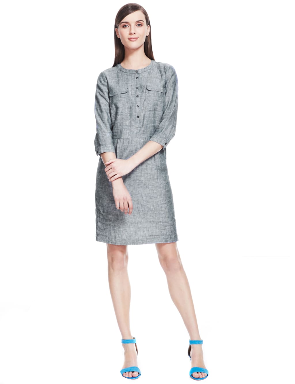 Pure Linen Shirt Dress 1 of 6