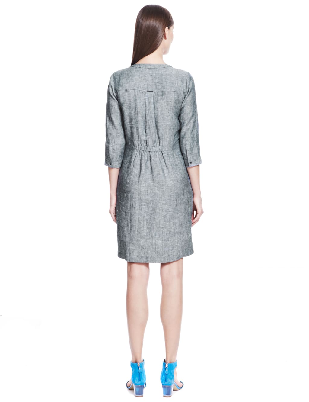 Pure Linen Shirt Dress 5 of 6