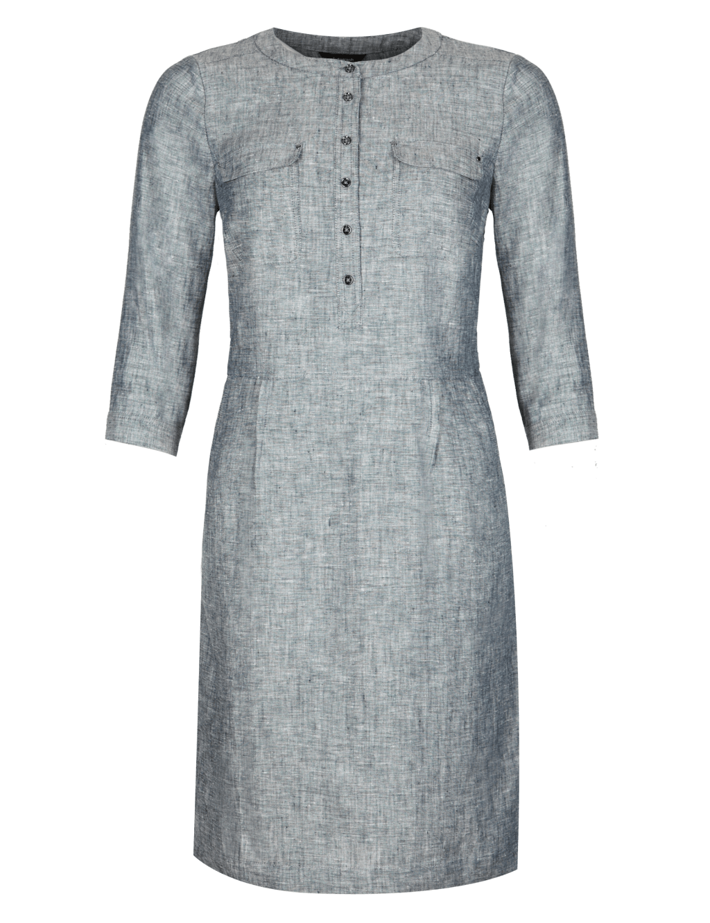 Pure Linen Shirt Dress 2 of 6