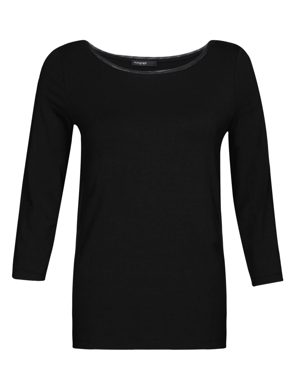 Luxury Mesh Neckline T-Shirt 2 of 4