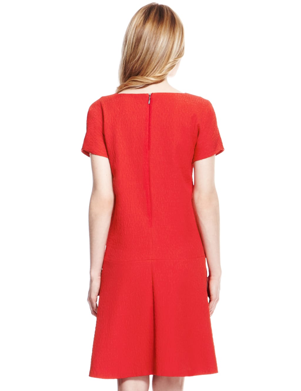 Textured Dropped Waist Dress 6 of 7