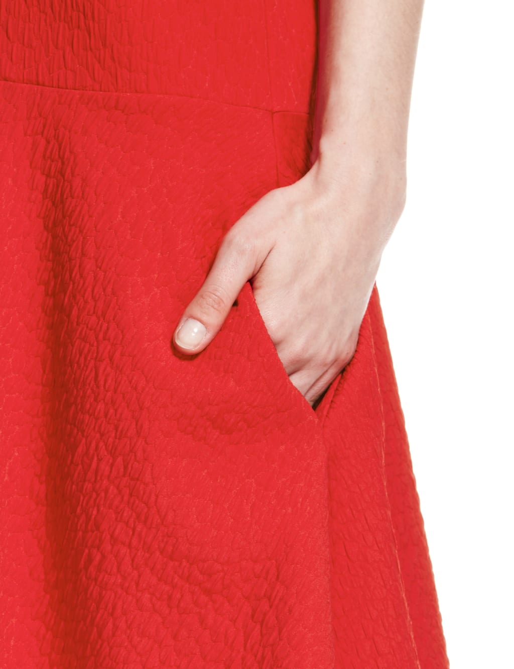 Textured Dropped Waist Dress 7 of 7