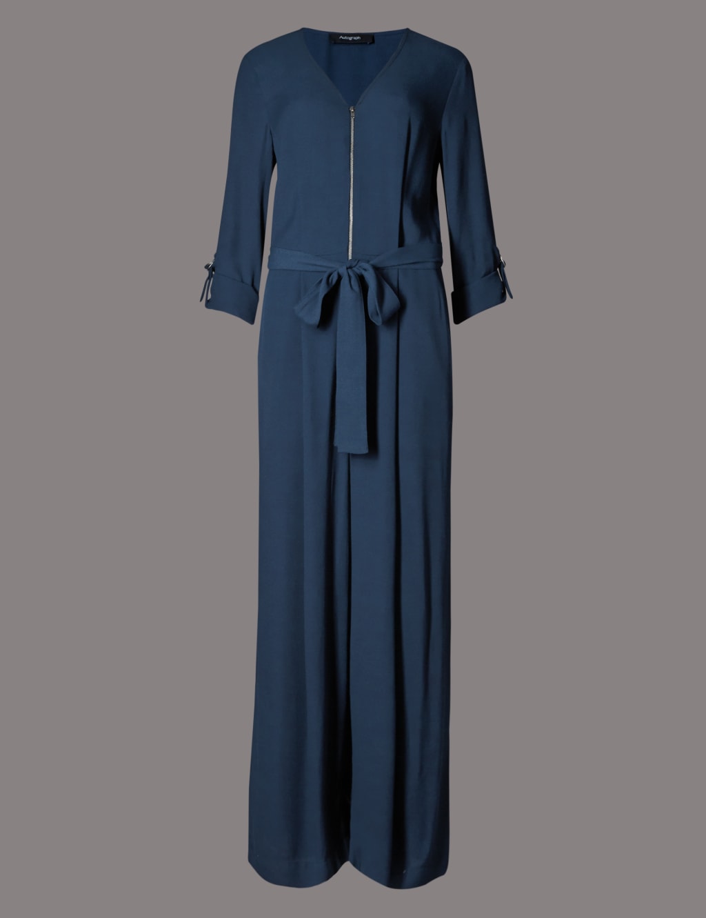 V-Neck Belted Jumpsuit 2 of 4