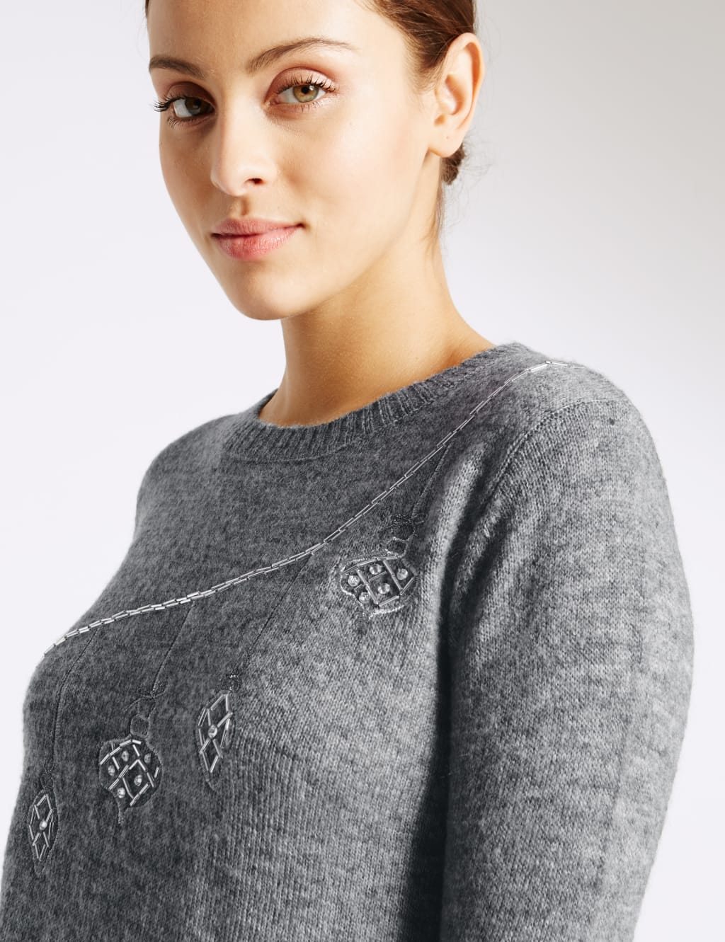Bauble Beaded Crew Neck Jumper 4 of 4