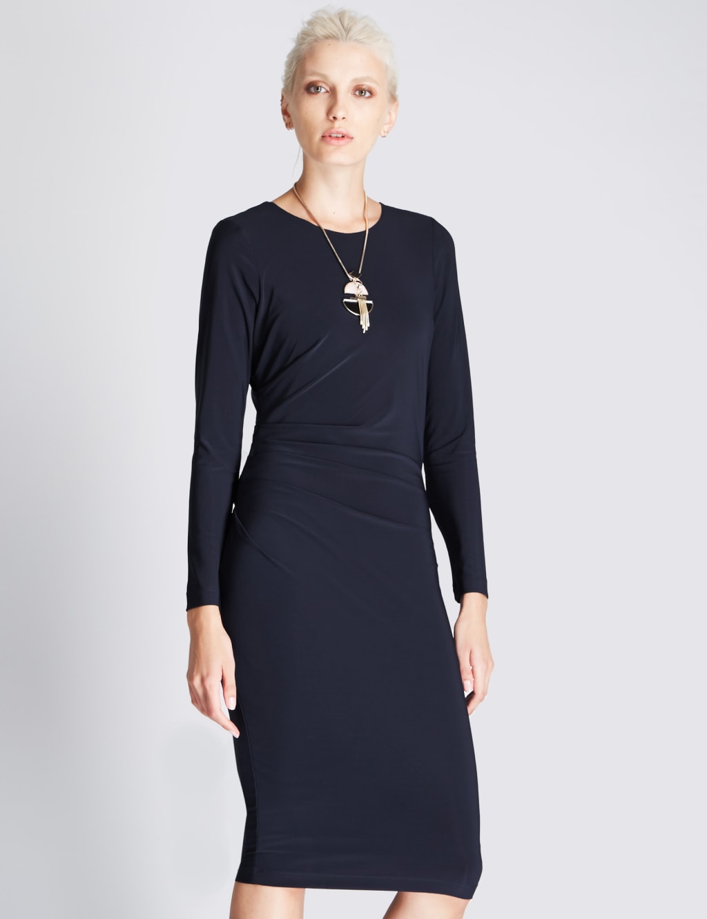 Drape Shift Dress 1 of 4