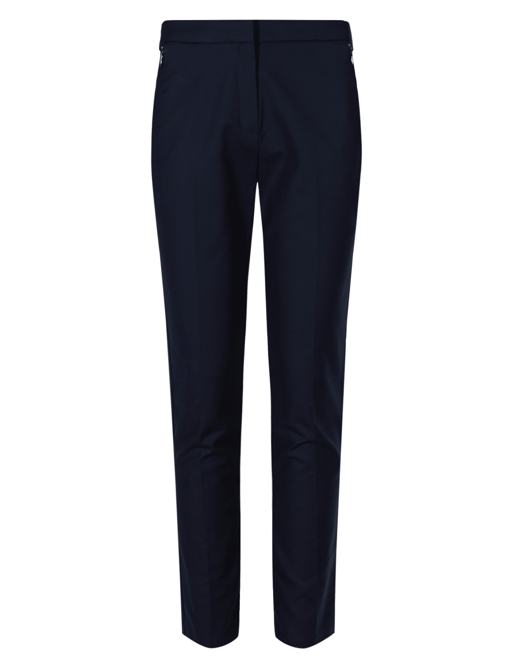 Cotton Rich Straight Leg Trousers 2 of 4