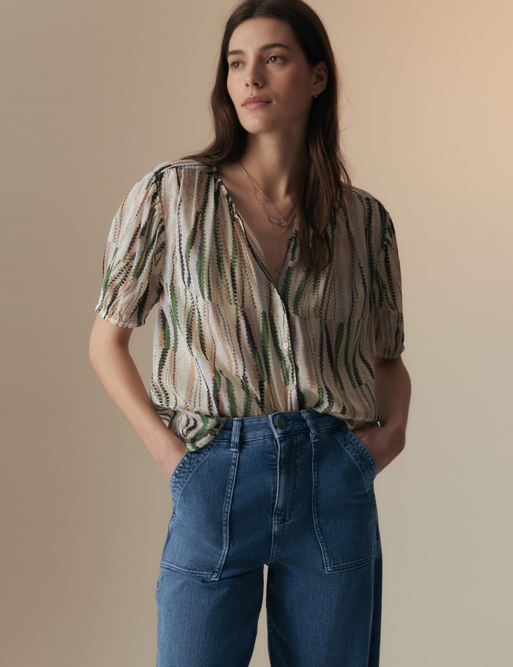 High Waisted Wide Leg Jeans 3 of 5