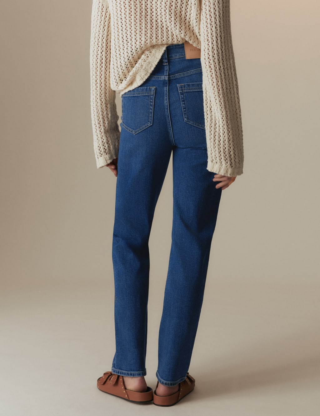 Girlfriend Mid Rise Straight Leg Jeans 4 of 5