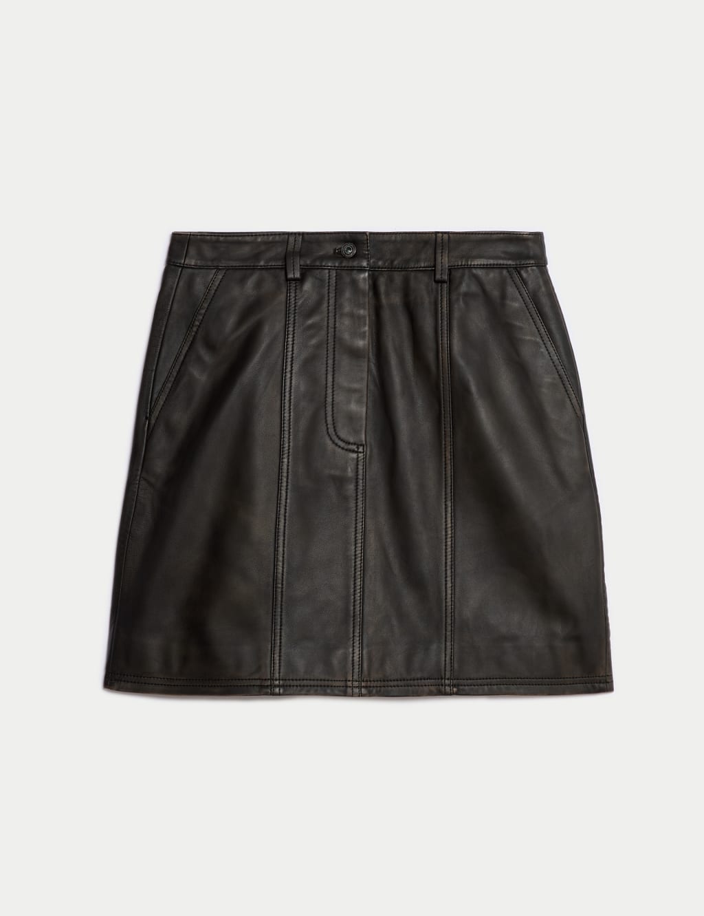 M and s leather skirt best sale