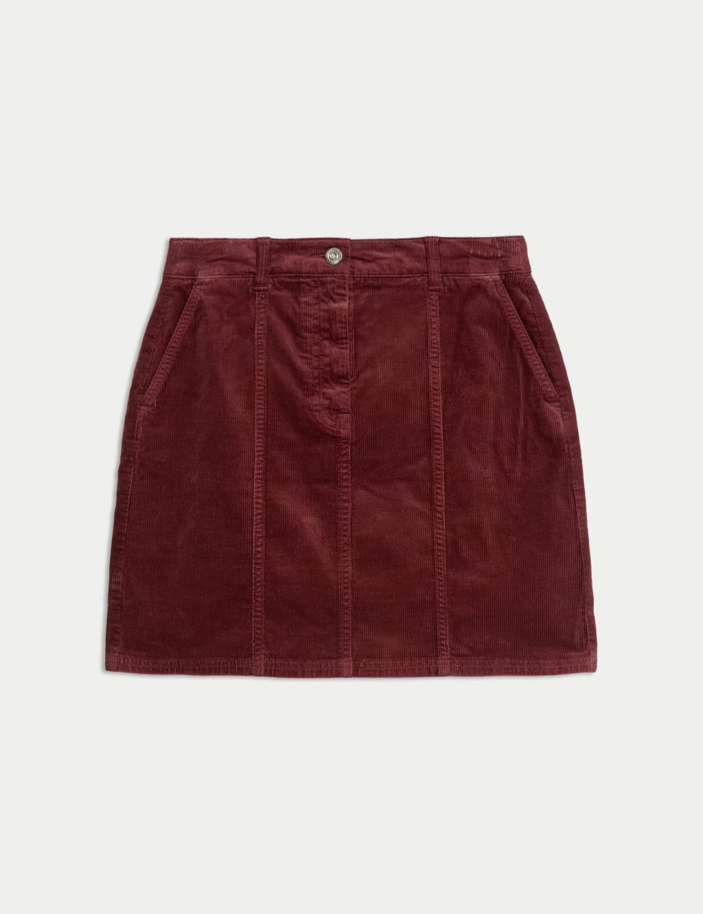Cord Seam Detail Mini A Line Skirt Per Una M S