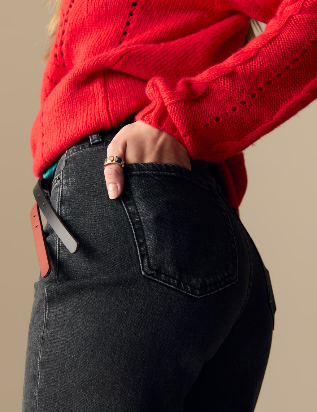 Mid Rise Straight Leg Ankle Grazer Jeans 5 of 6