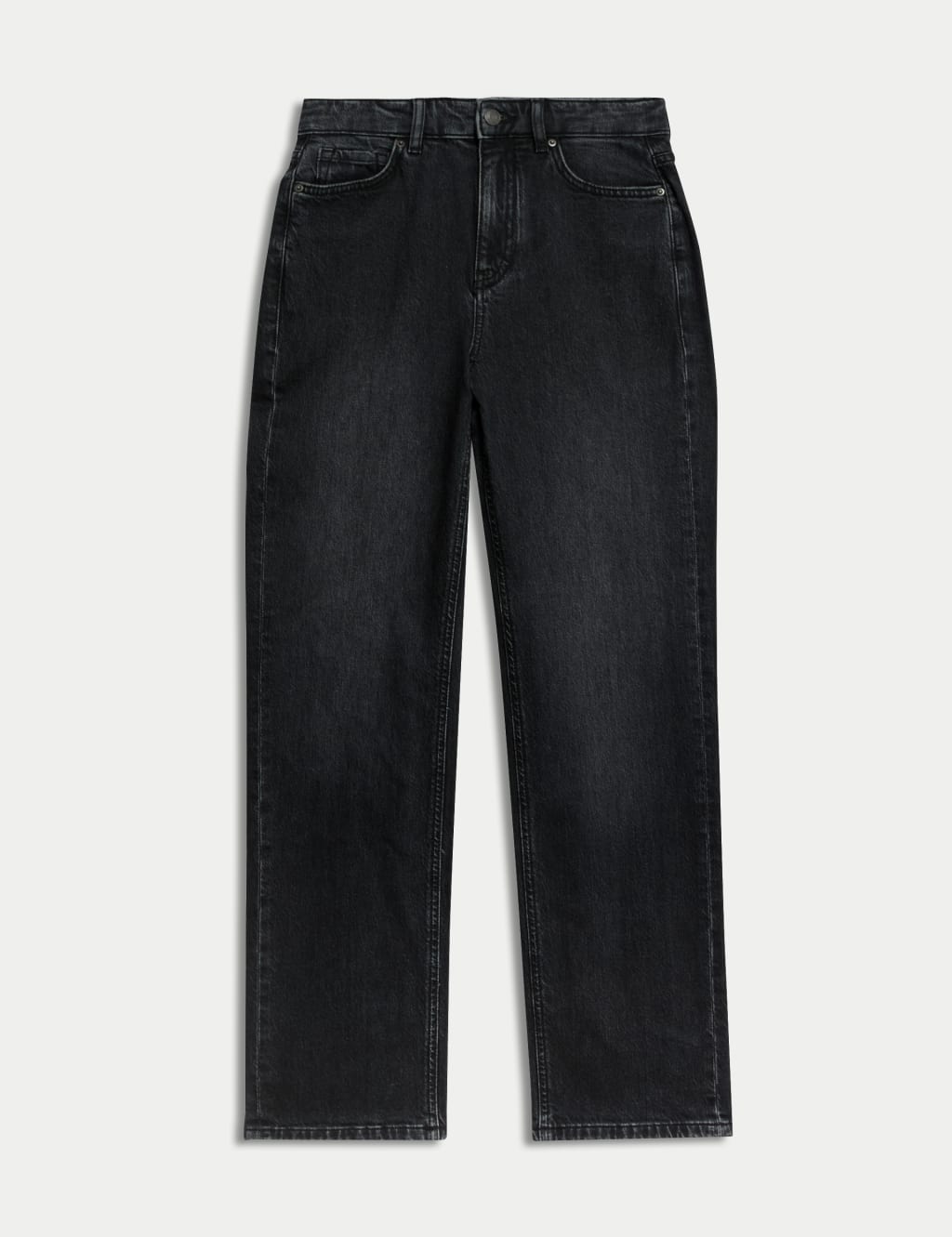 Mid Rise Straight Leg Ankle Grazer Jeans 2 of 6