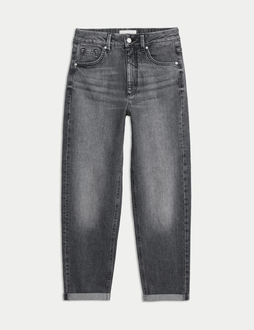 Girlfriend Mid Rise Turn Up Jeans with Lyocell 2 of 4
