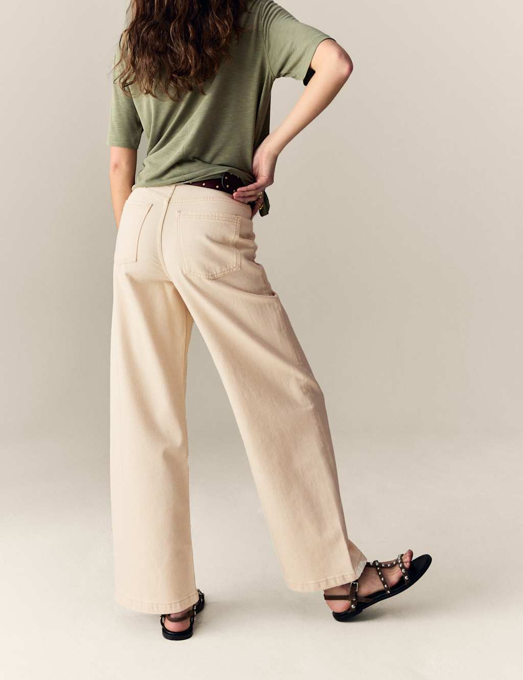 High Waisted Wide Leg Jeans with Lyocell 5 of 6