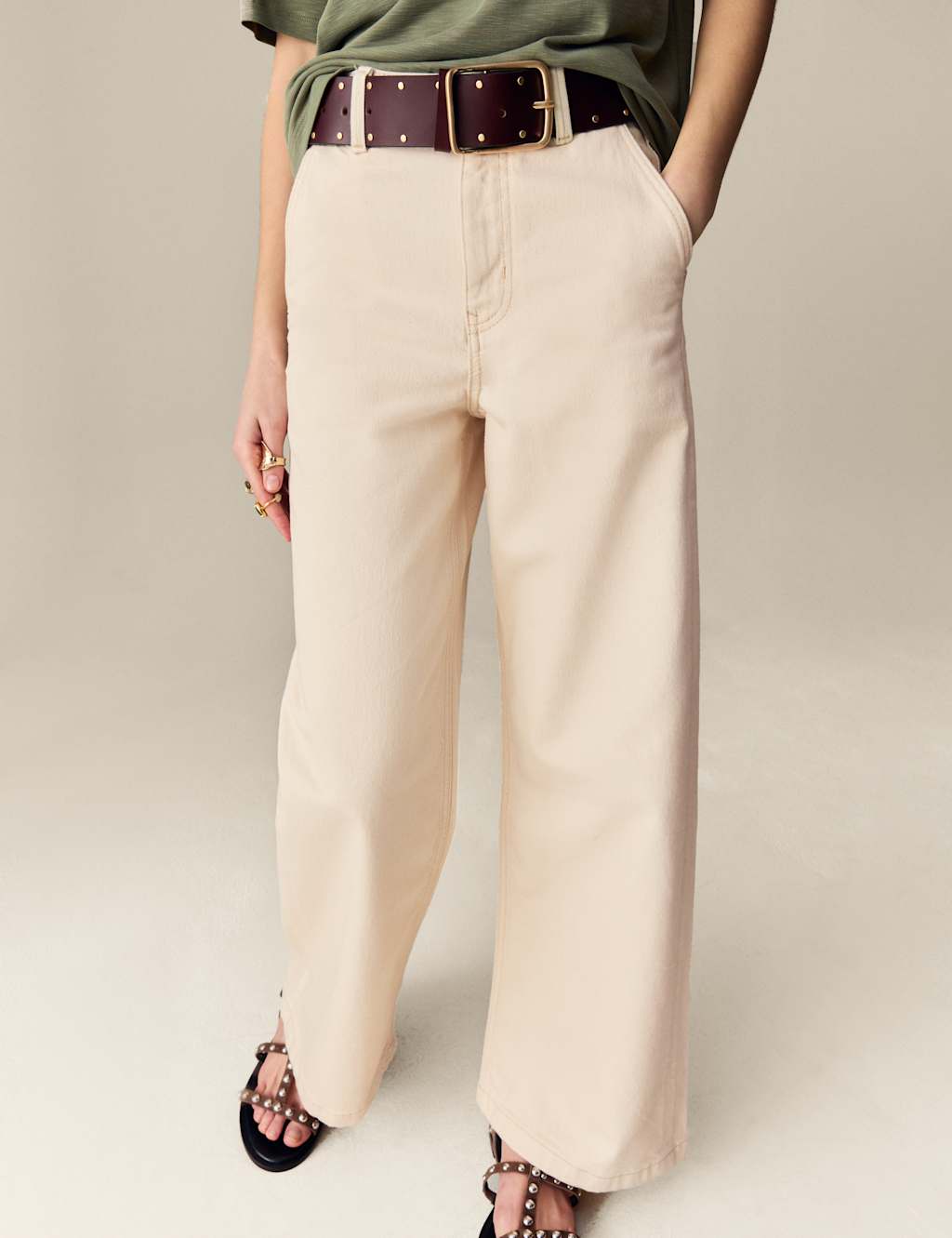 High Waisted Wide Leg Jeans with Lyocell 6 of 6