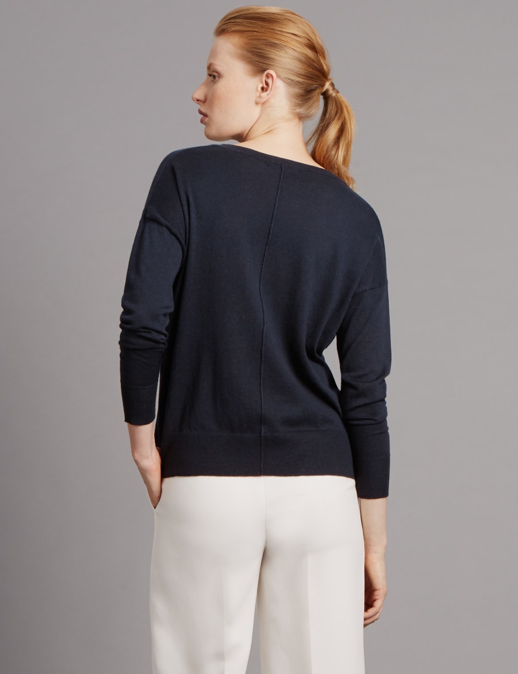Wool Blend V-Neck Jumper 3 of 3