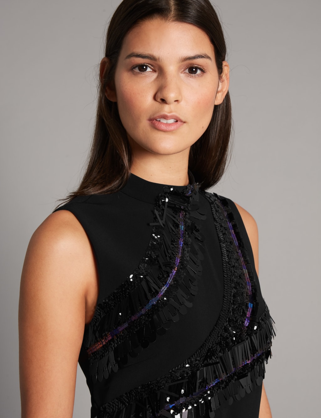 Embellished Sleeveless Bodycon Midi Dress 5 of 5