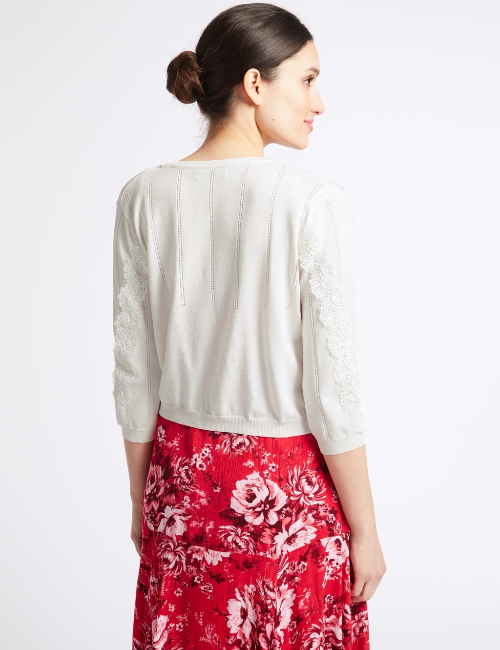 Lace Overlay Cardigan 4 of 5