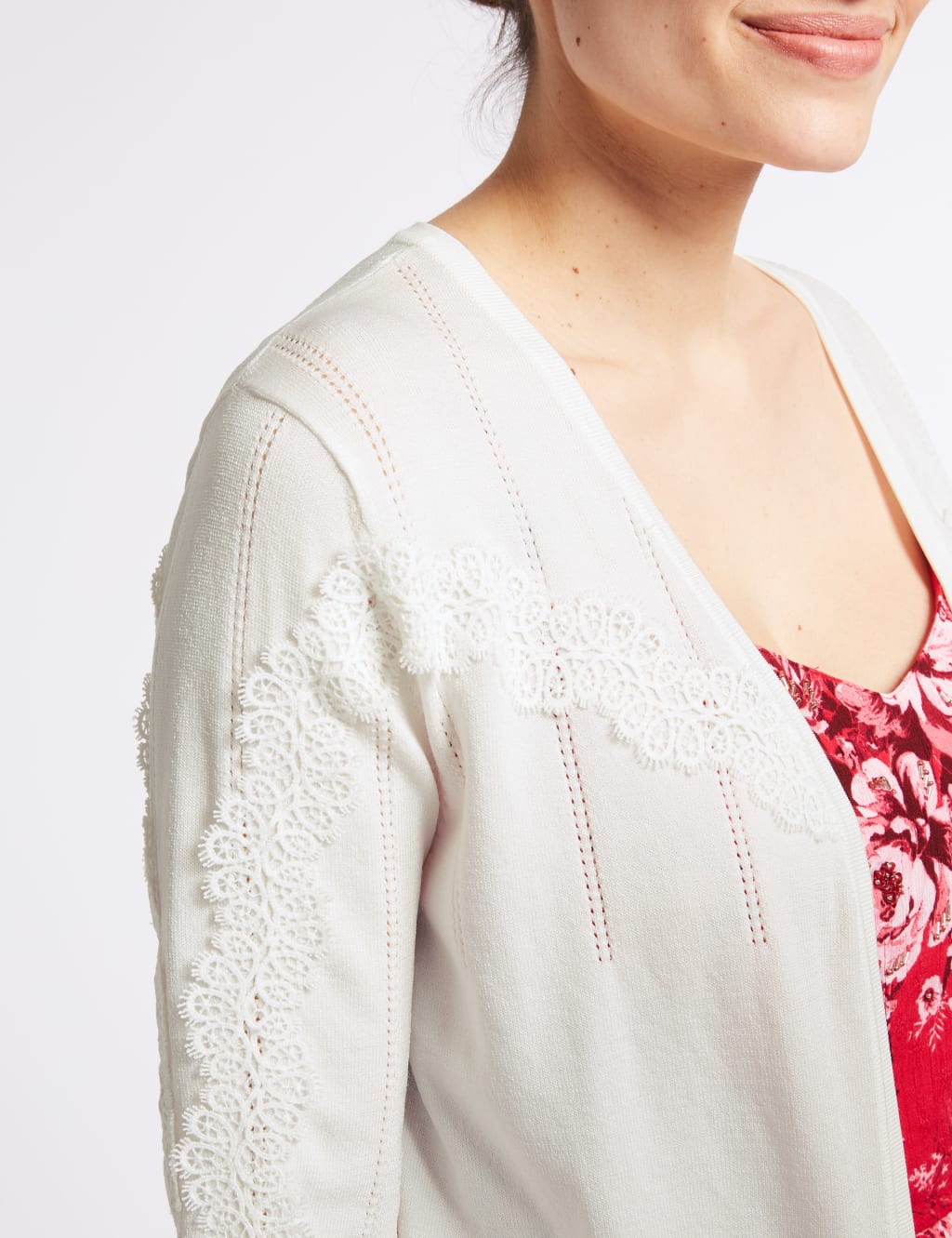 Lace Overlay Cardigan 5 of 5
