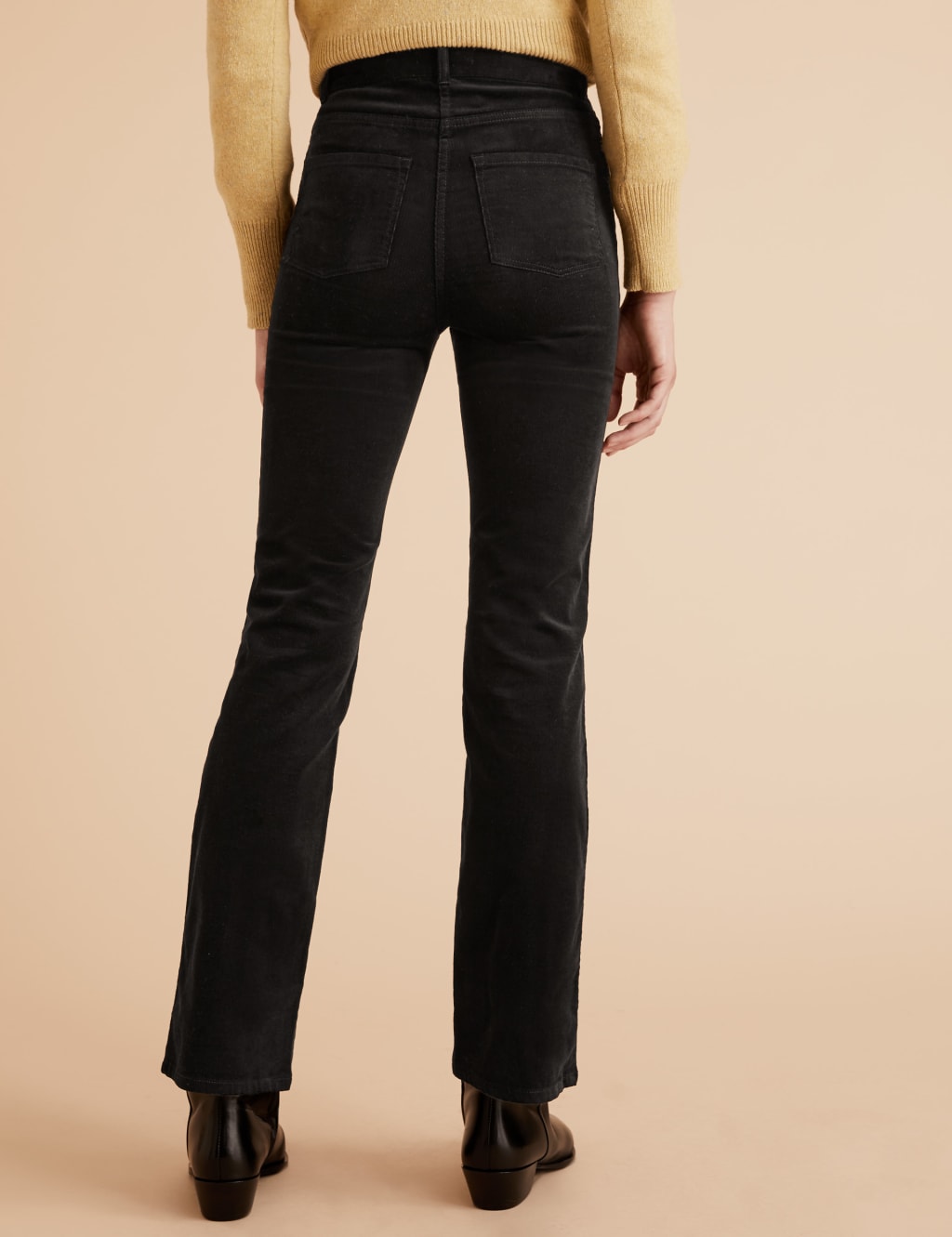 Corduroy Slim Fit Flare Trousers 4 of 5