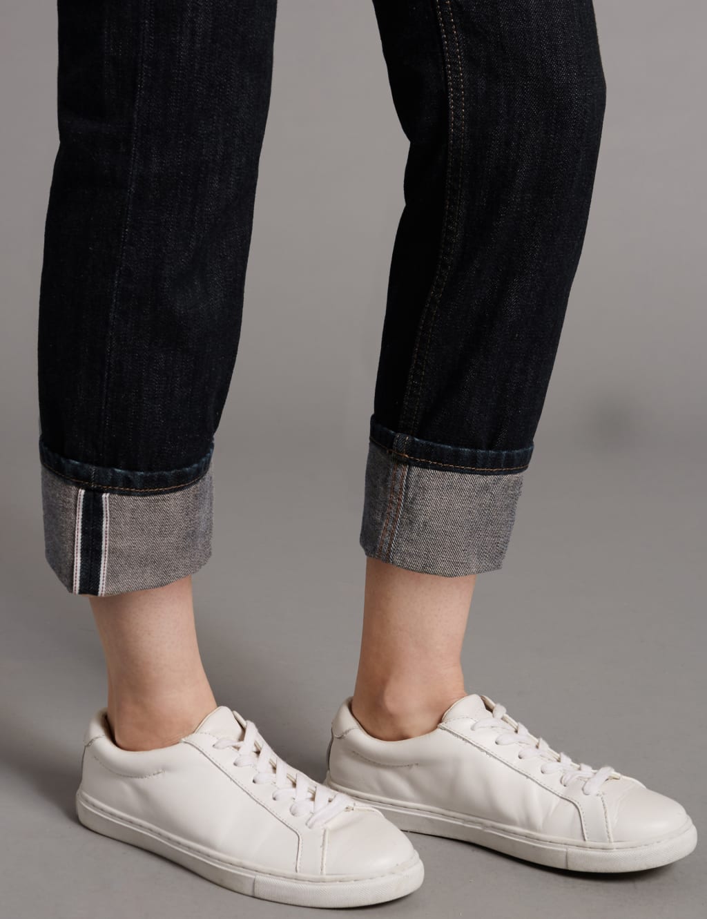 Selvedge High Waist Girlfriend Jeans 6 of 6