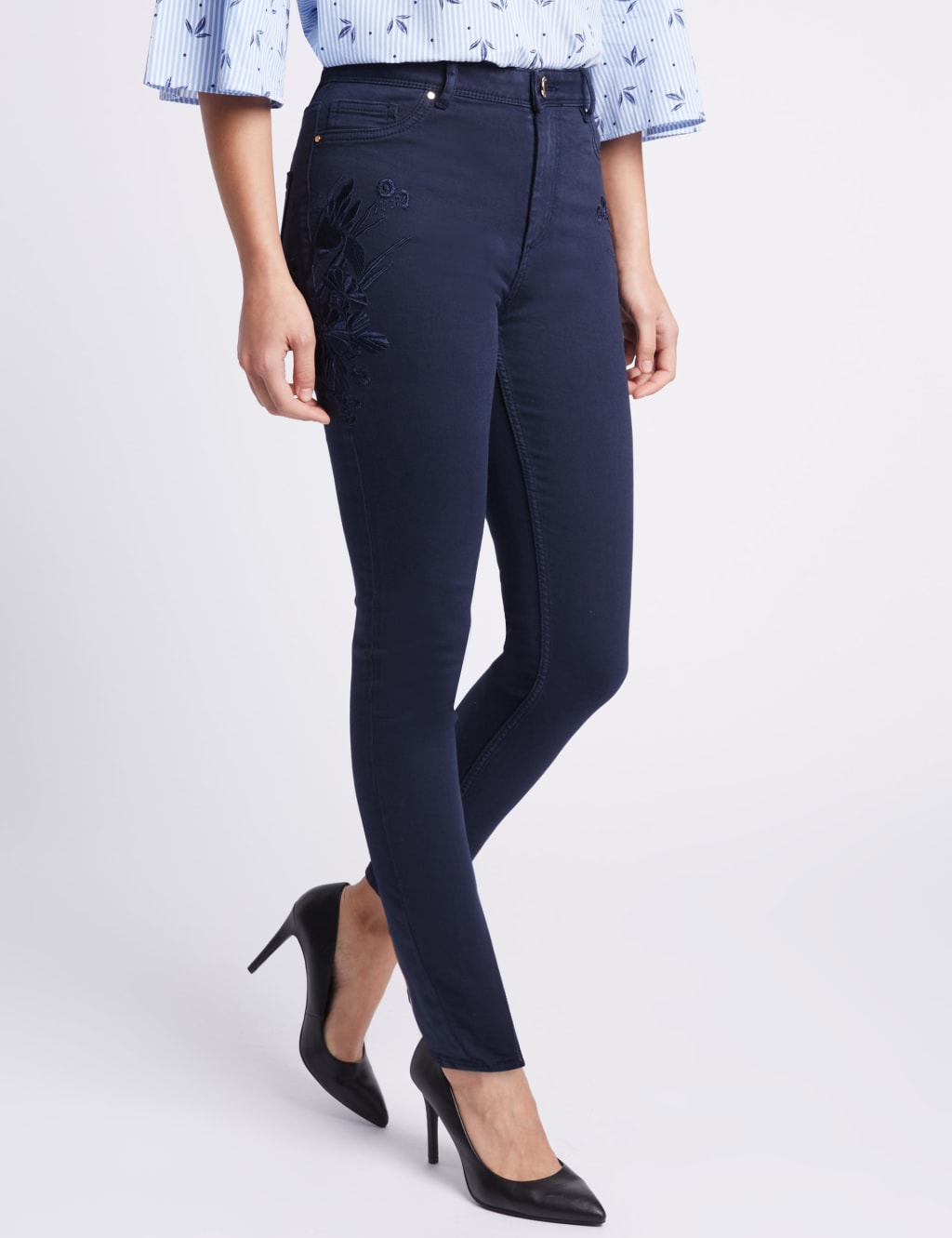 Roma Rise Skinny Leg Jeans 3 of 6