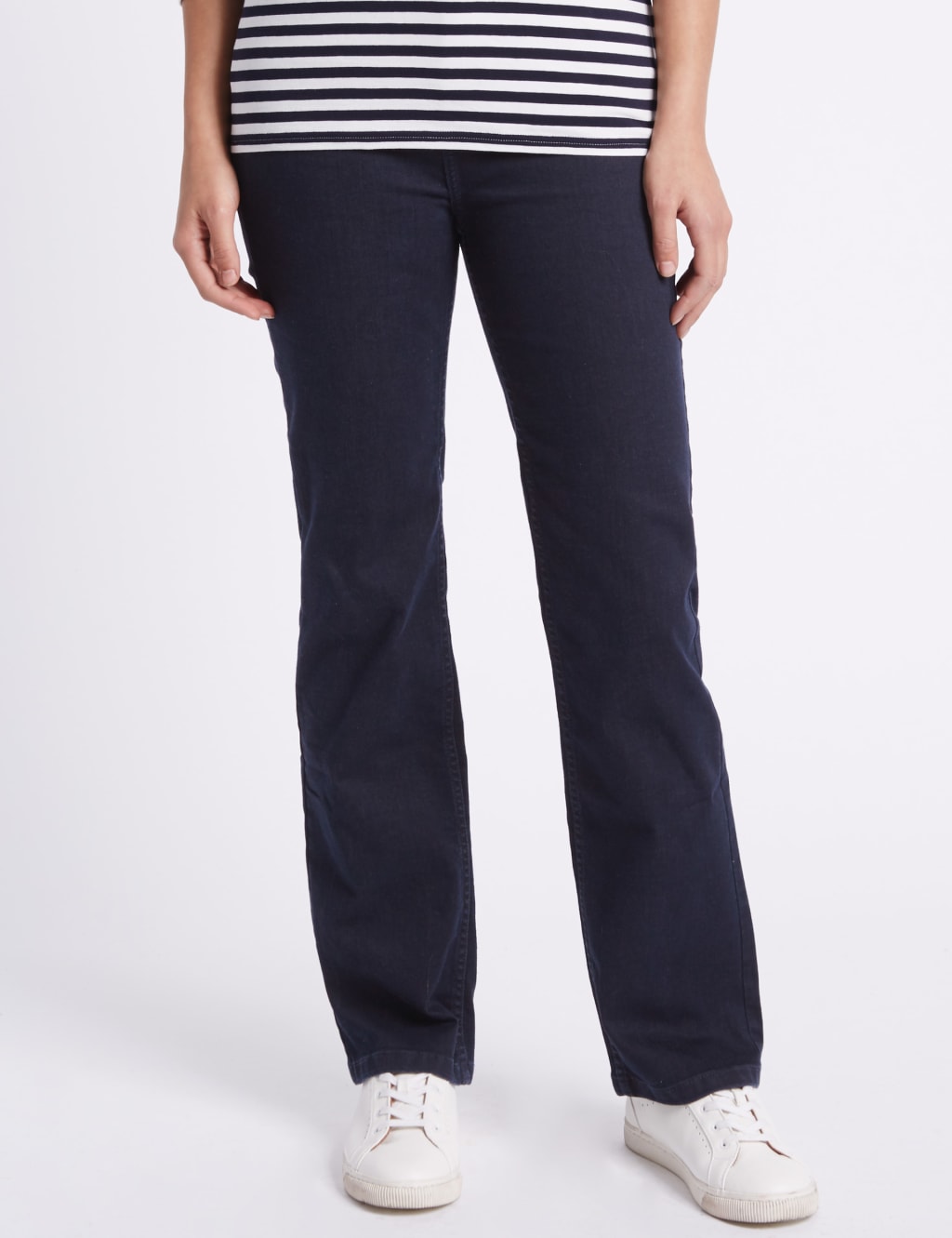 Rivet Detail High Waist Straight Leg Jeans 4 of 7