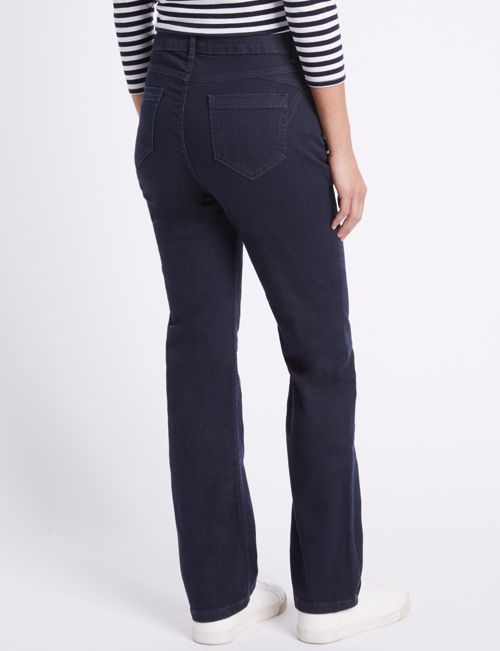 Rivet Detail High Waist Straight Leg Jeans 5 of 7