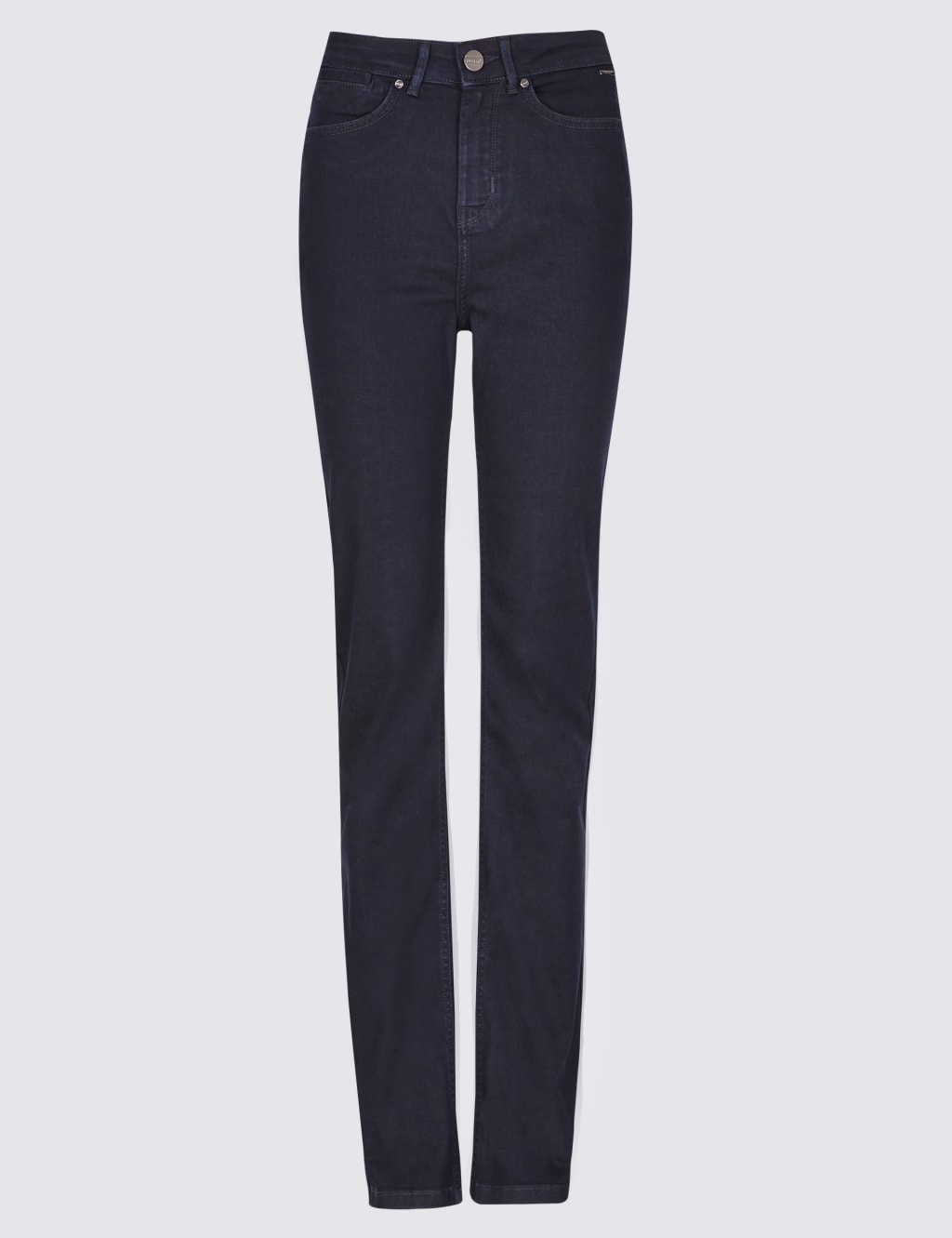 Rivet Detail High Waist Straight Leg Jeans 2 of 7