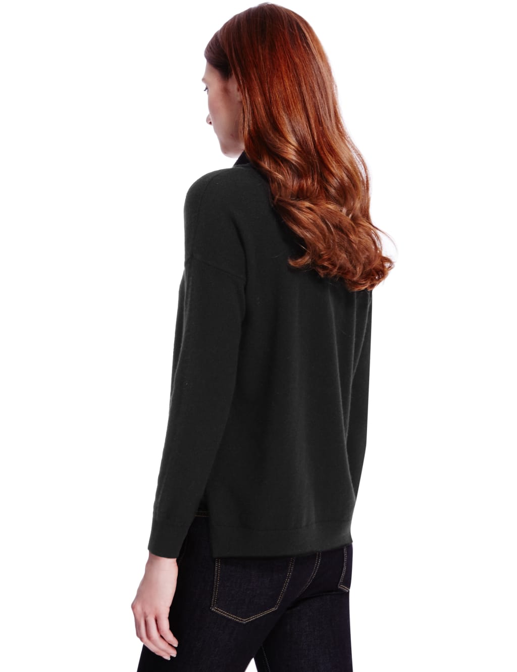 Cashmere Cowl Neck Jumper with Silk 4 of 4