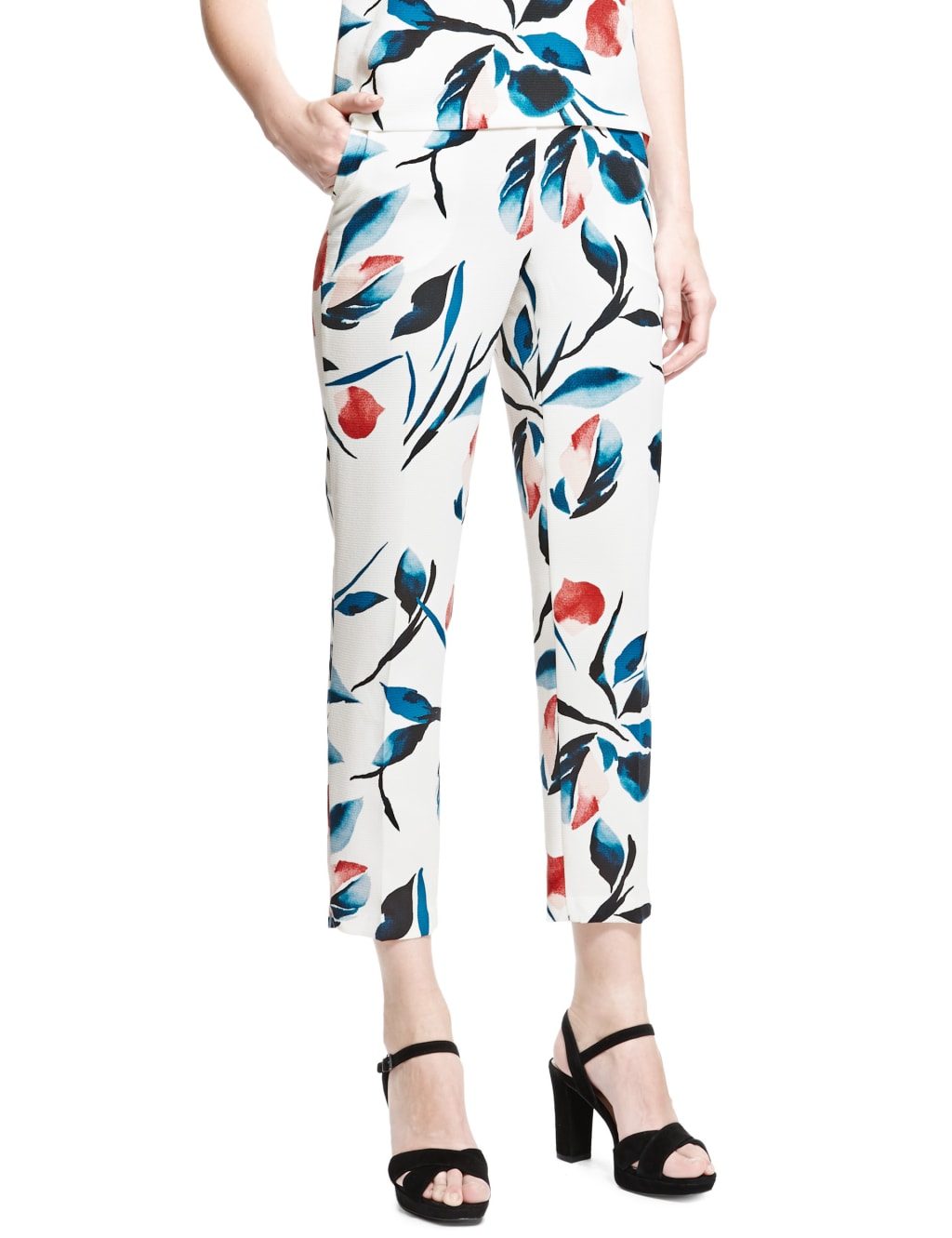 Floral 7/8 Cropped Trousers 1 of 4