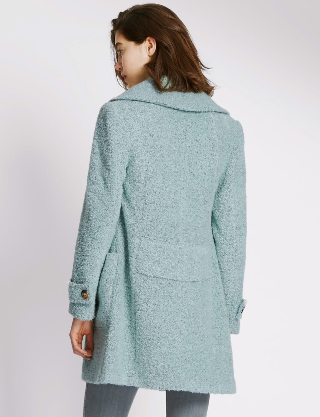 M&s boucle coat outlet