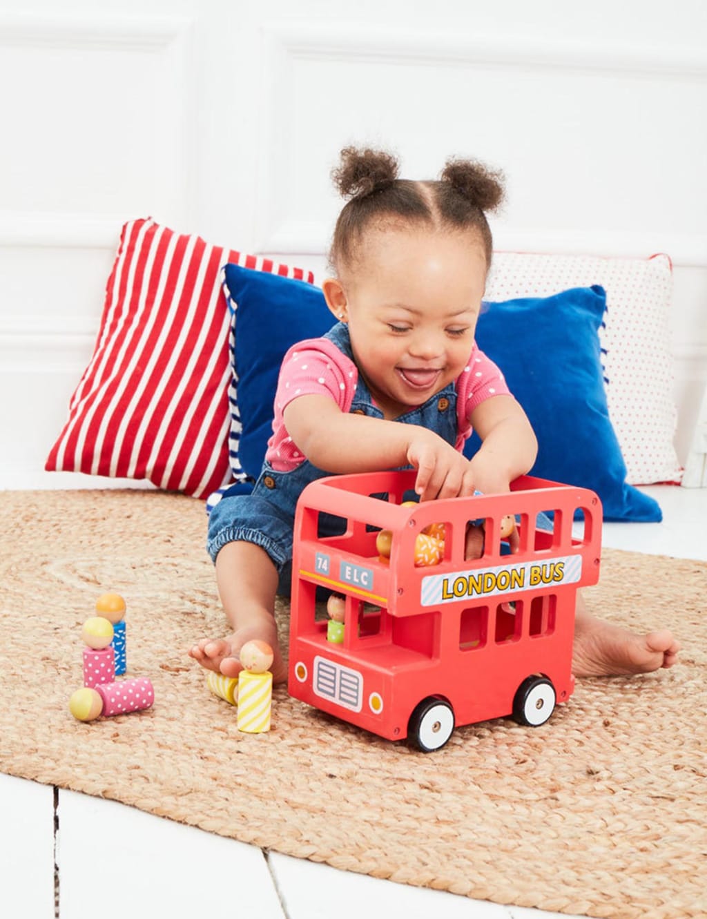 Wooden Double Decker Bus Toy 12 36 Mths Early Learning Centre M S