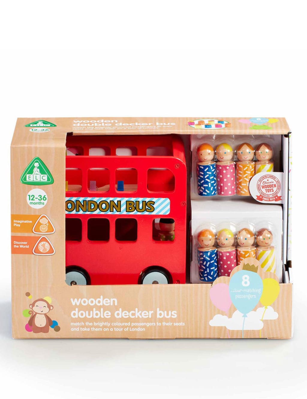 Wooden double decker bus on sale