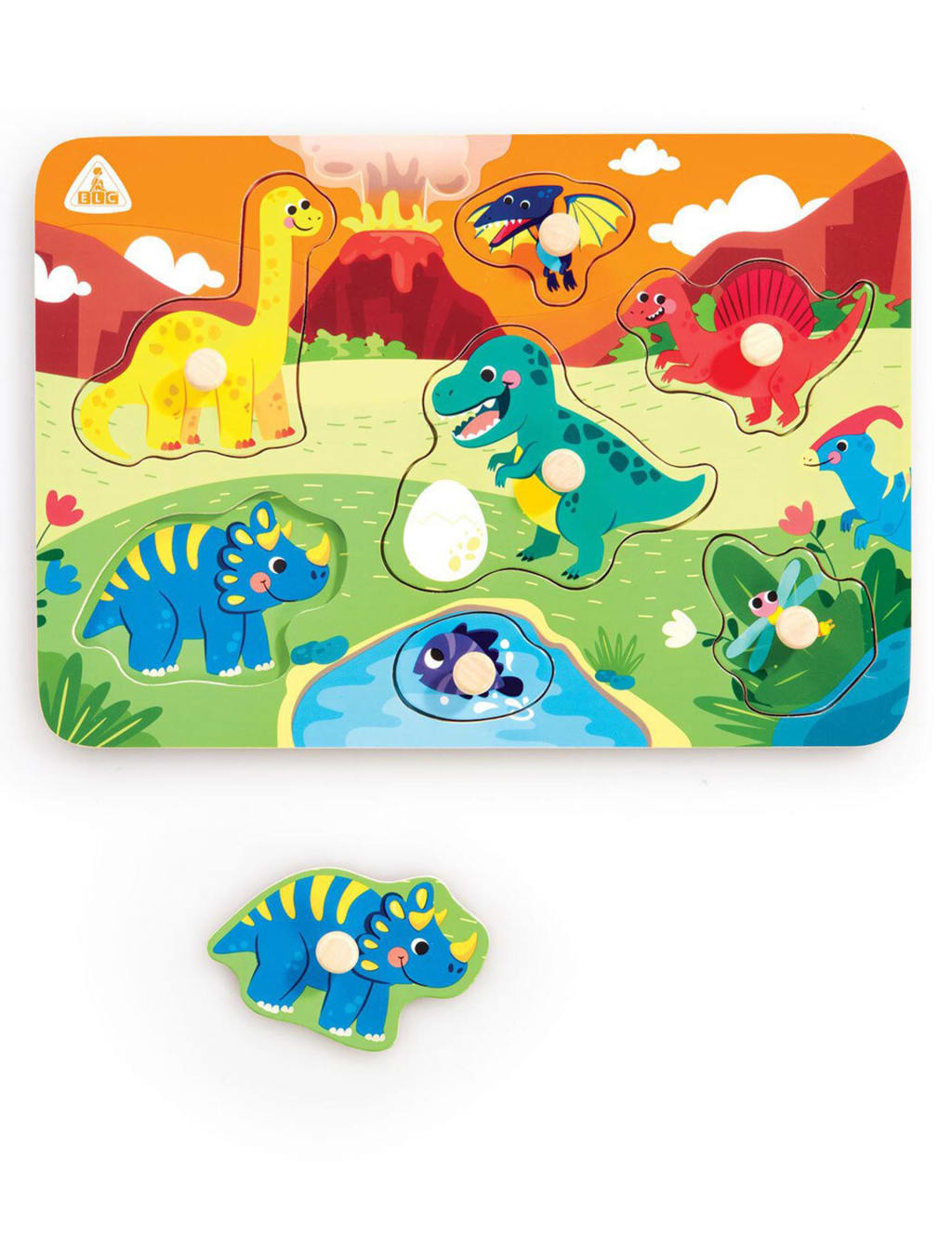 Dinosaur Peg Puzzle (18+ Mths) 2 of 2