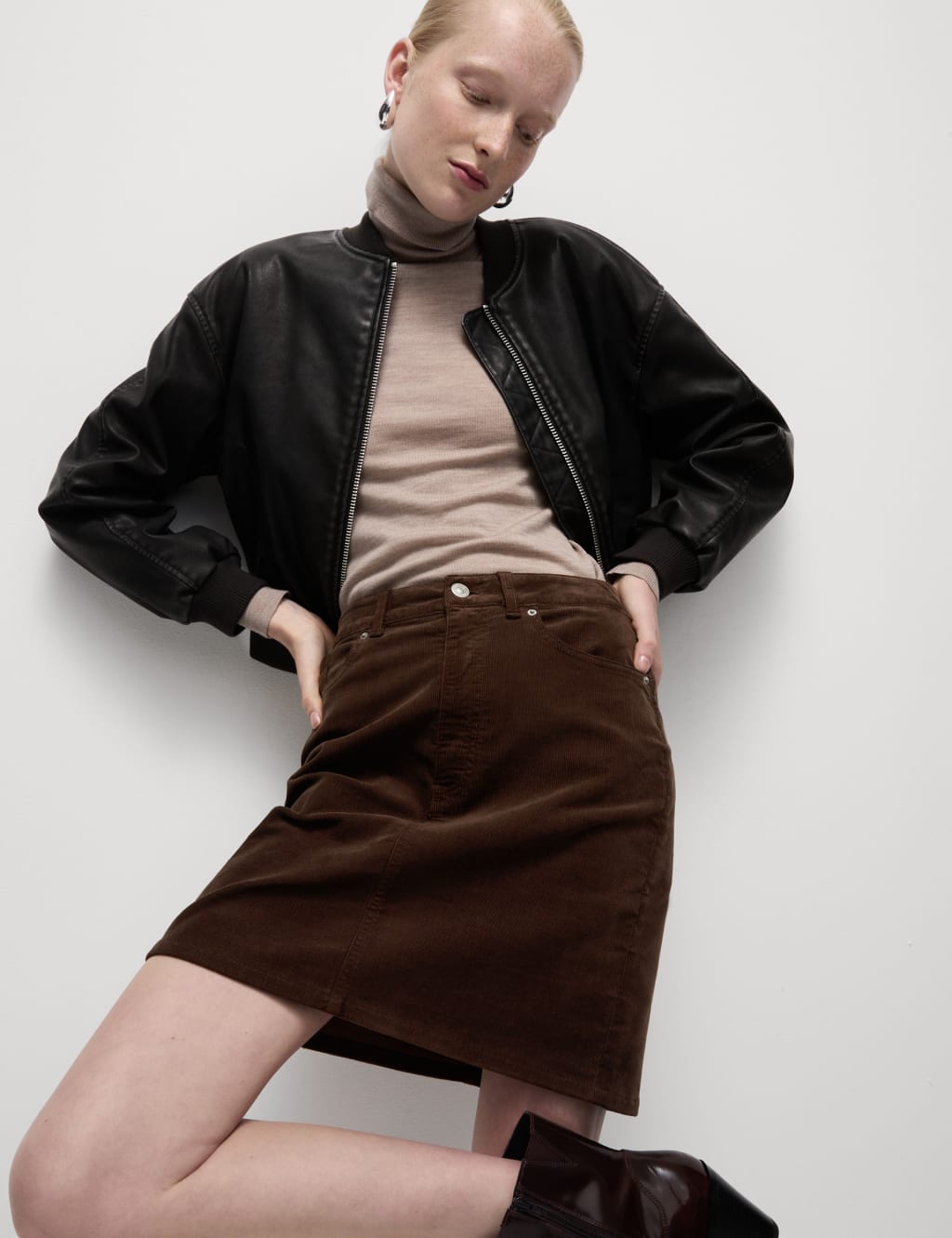 Cord skirt marks spencer best sale