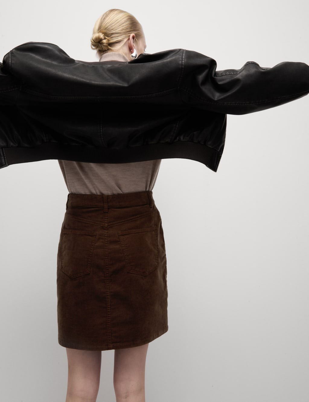Cotton Rich Cord Mini Skirt 5 of 5