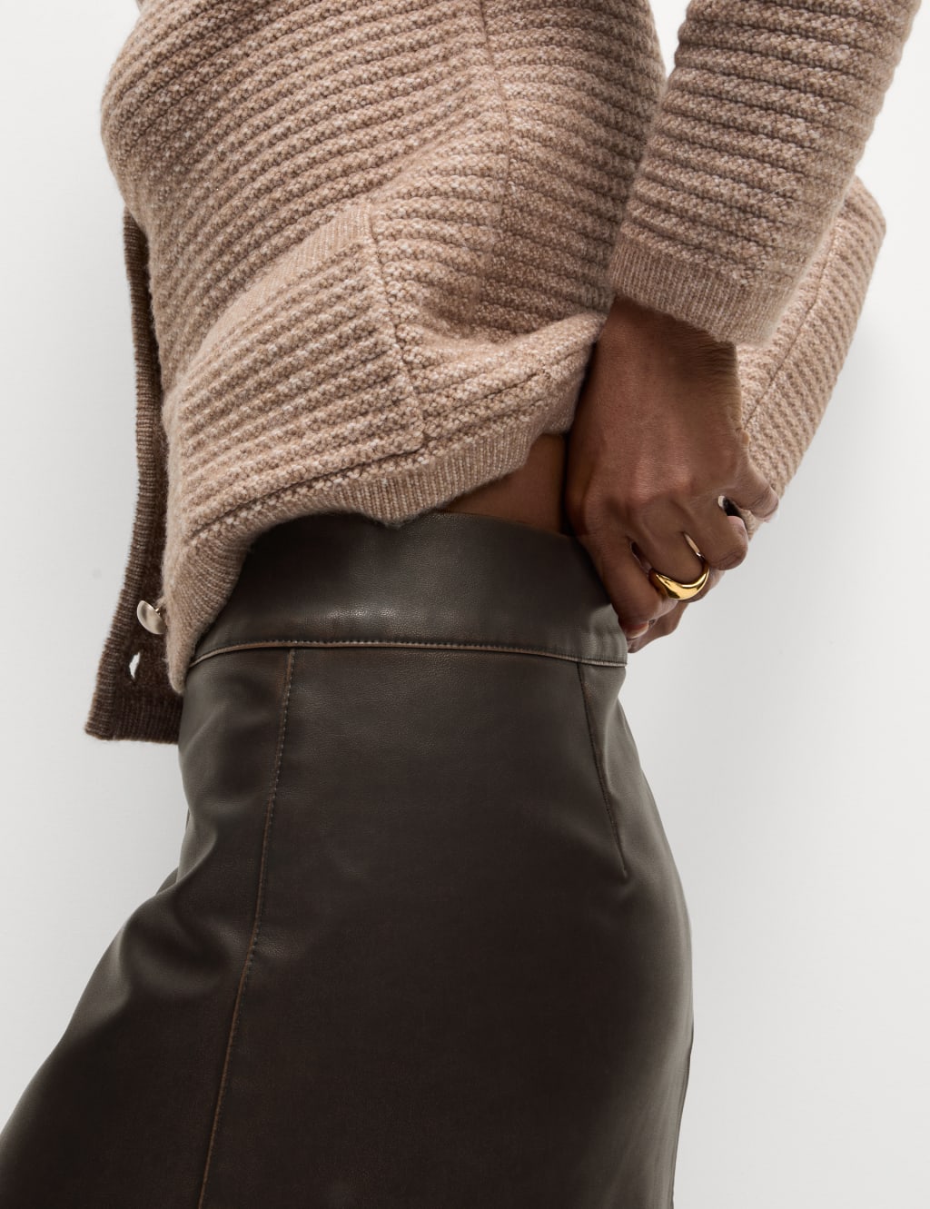 M&s leather skirt shop