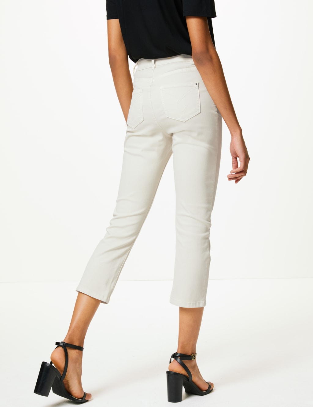 Marks and spencer cropped jeans sales