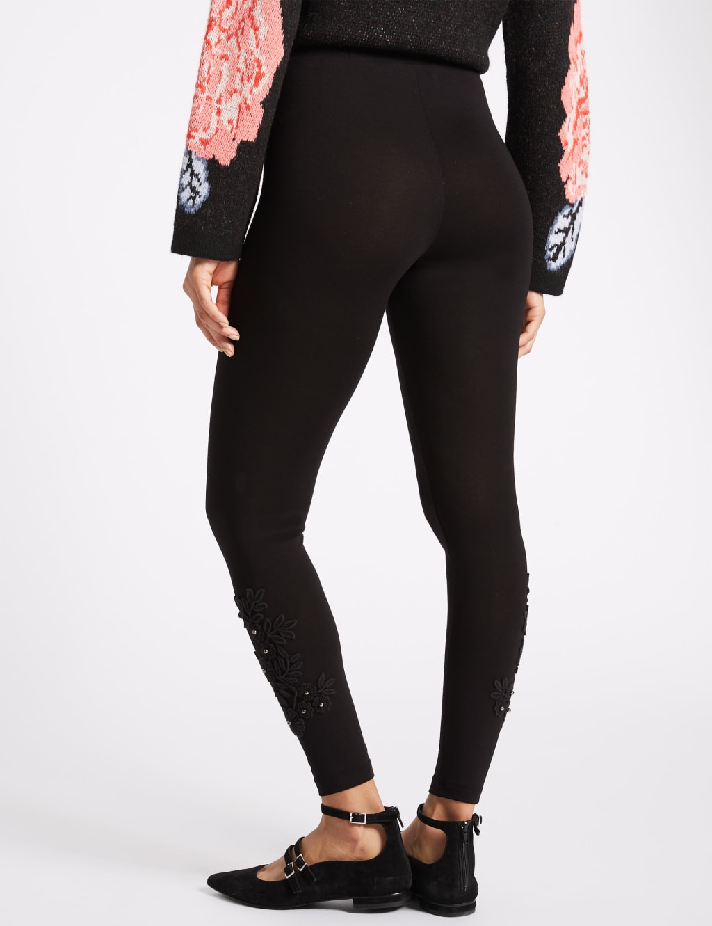 Crochet Pearl Detail Leggings 4 of 6