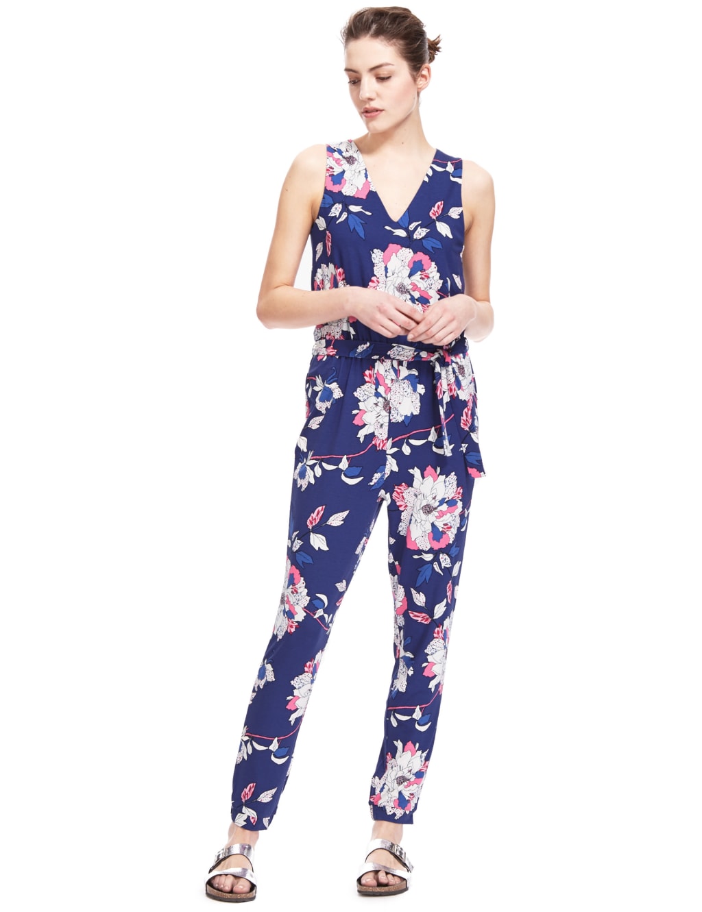 M&s floral jumpsuit new arrivals