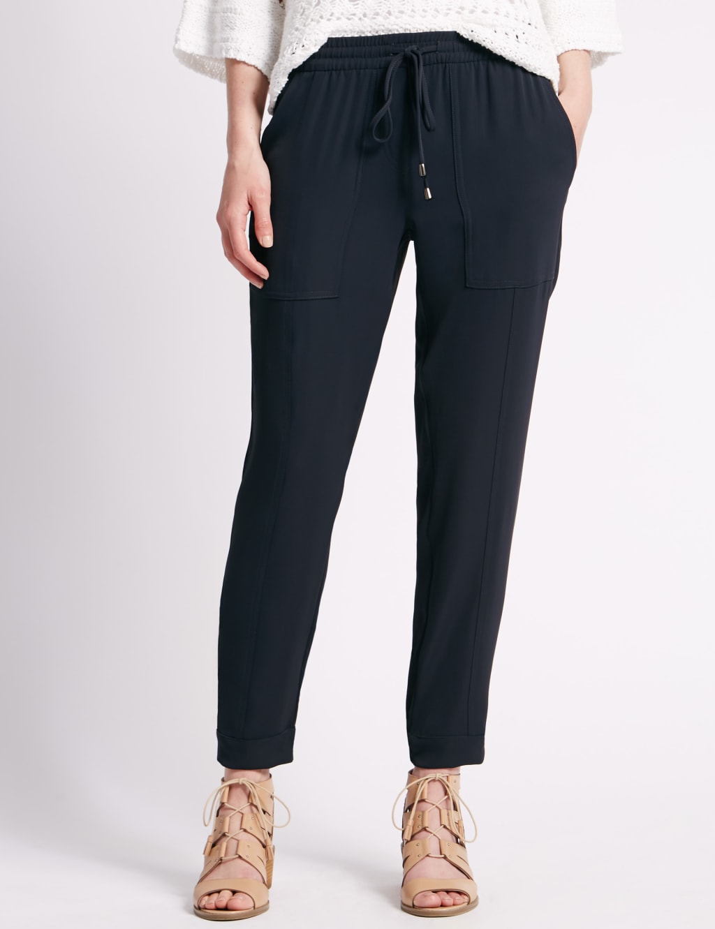Pull On Tapered Leg Trousers 1 of 3