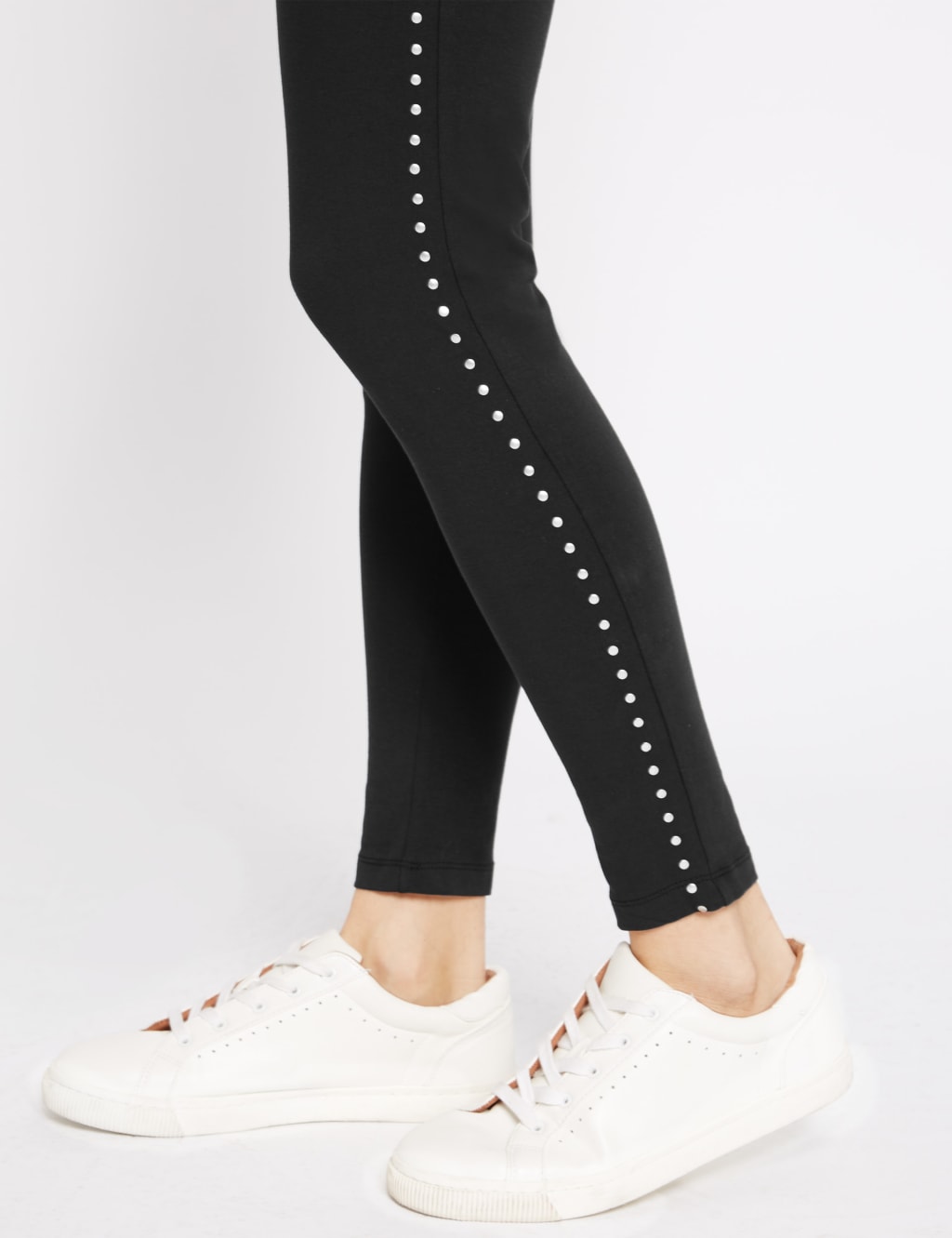 Cotton Rich Stud Detail Leggings 6 of 6