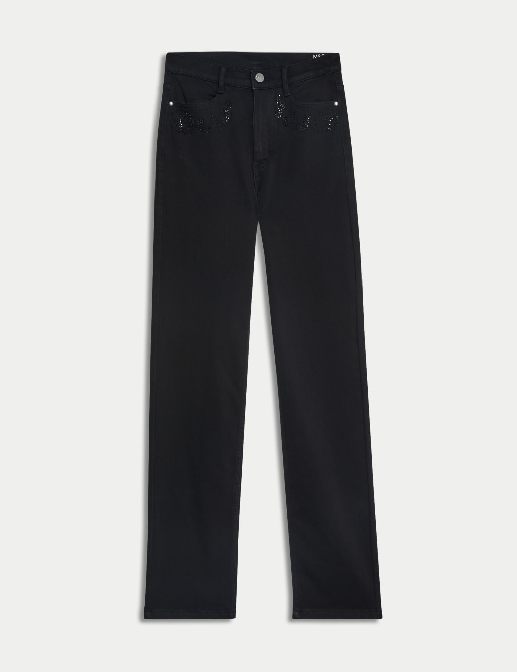 Black embellished jeans store