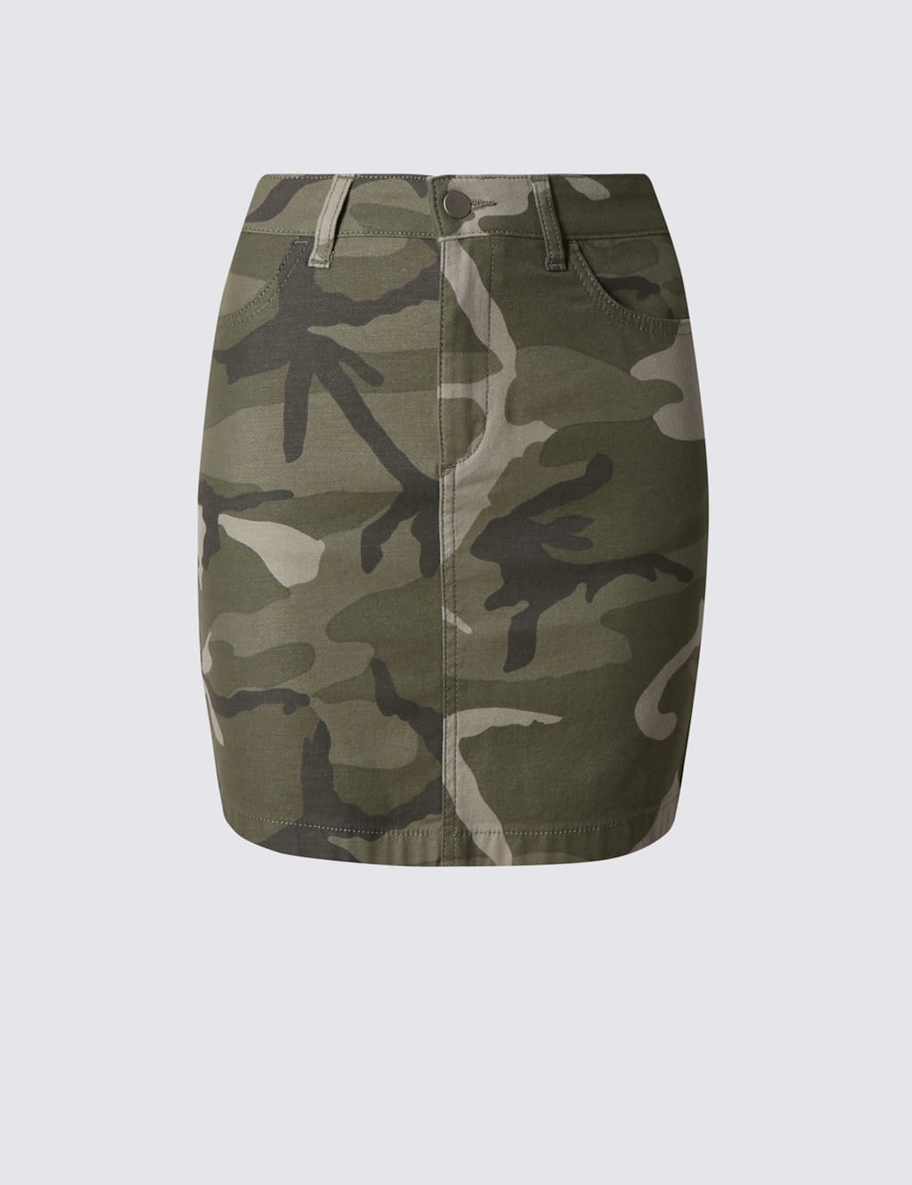 Cotton Rich Camouflage Print A-Line Mini Skirt 2 of 3