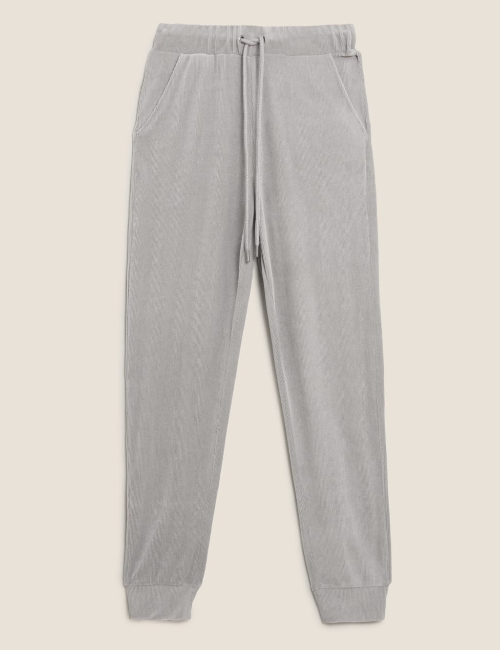 Velour cuffed joggers on sale